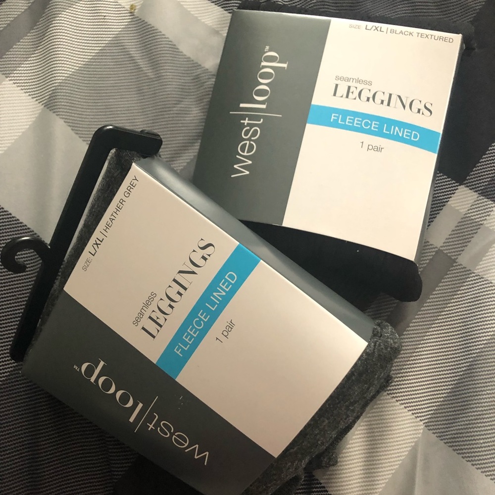 2 Fleece lined leggings.